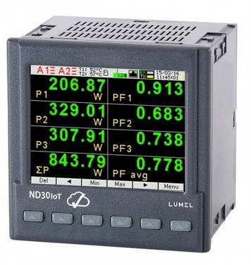 Lumel ND30IoT 1121MSM0 Cyfrowy miernik na szyne DIN
