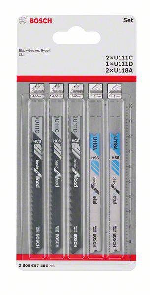 Полотна для лобзика Bosch Accessories 2608667855 2608667855 5 шт.