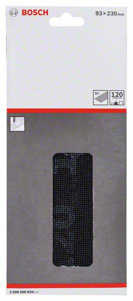 Ручная наждачная бумага Bosch, аксессуары 2608608N26, 230 мм, 1 шт.