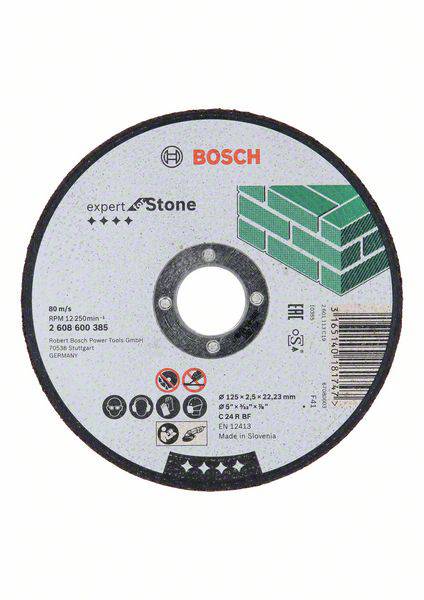Bosch Accessories 2608600385 2608600385 Tarcza tnąca prosta 125 mm 1 szt. granit