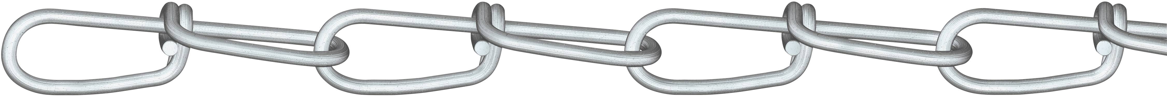 Срібний ланцюжок з вузлом, оцинкована сталь, Dörner + Helmer 156154 30 м