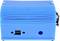 Niebieskie urządzenie elektroniczne z otworami wentylacyjnymi i złączem USB, prawdopodobnie przeznaczone do zastosowań technicznych lub komputerowych.