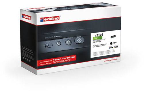 Картридж с тонером Edding HP 305A (CE410A), черный, 2200 страниц, EDD-2108 18-2108