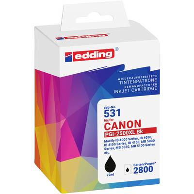 Edding atrament Zamiennik Canon PGI-2500XLBk zamiennik Czarny EDD-531 18-531-0
