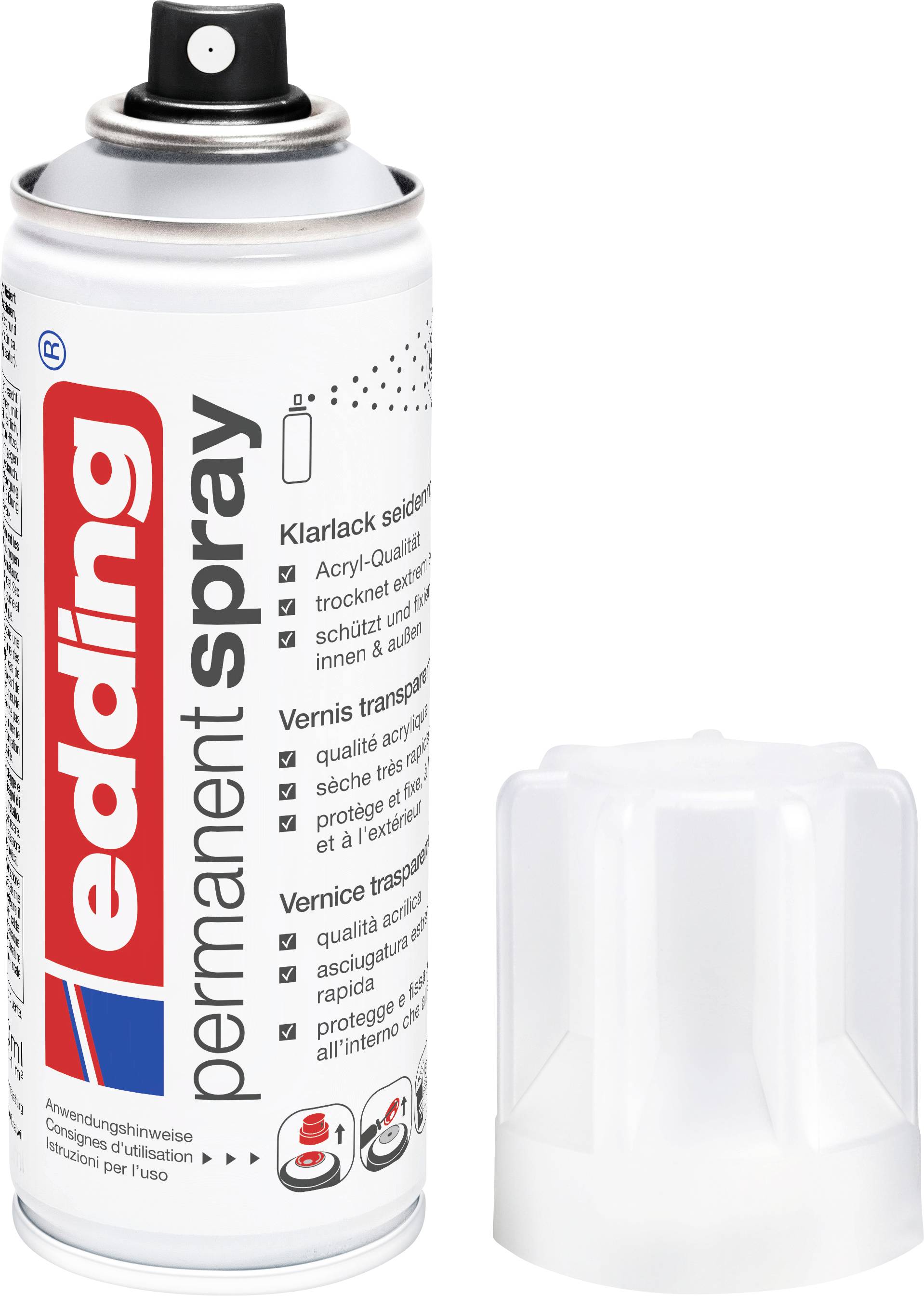 Edding 4-5200995 Edding spray 5200 Lakier bezbarwny, matowy, satynowy 200 ml