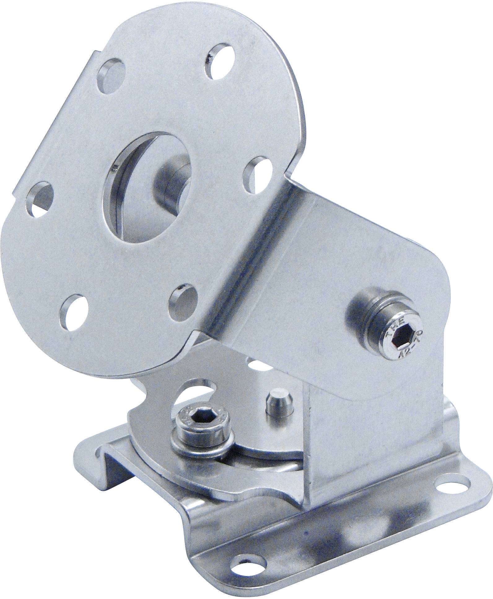 Metalowa kątownica z wieloma otworami i połączeniem śrubowym, służąca do mocowania i podtrzymywania struktur w projektach budowlanych.