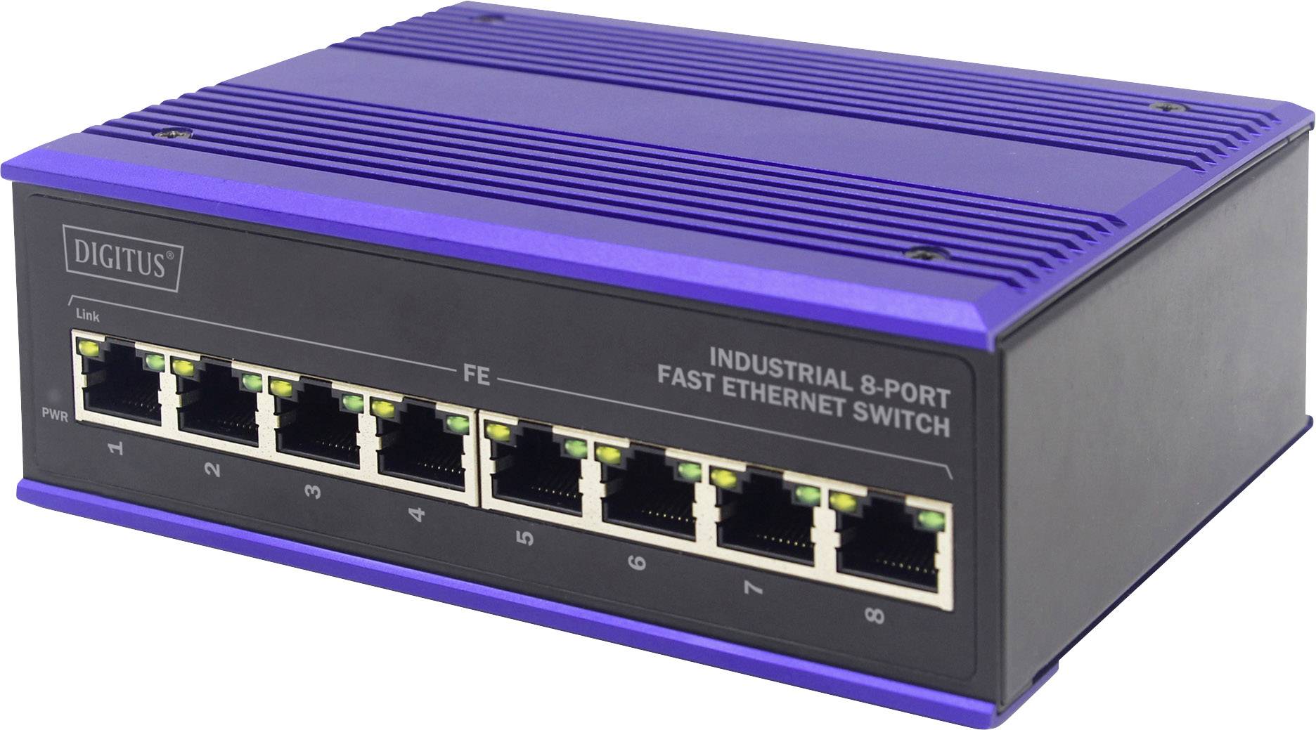 Промисловий Ethernet-комутатор Digitus DN-650105 DN-650105, 5 портів, 10 Мбіт/с, 100 Мбіт/с