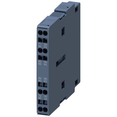 Niebieskie moduł przekaźnikowy z kilkoma złączami z przodu. Jest przeznaczony do stosowania w obwodach elektrycznych.