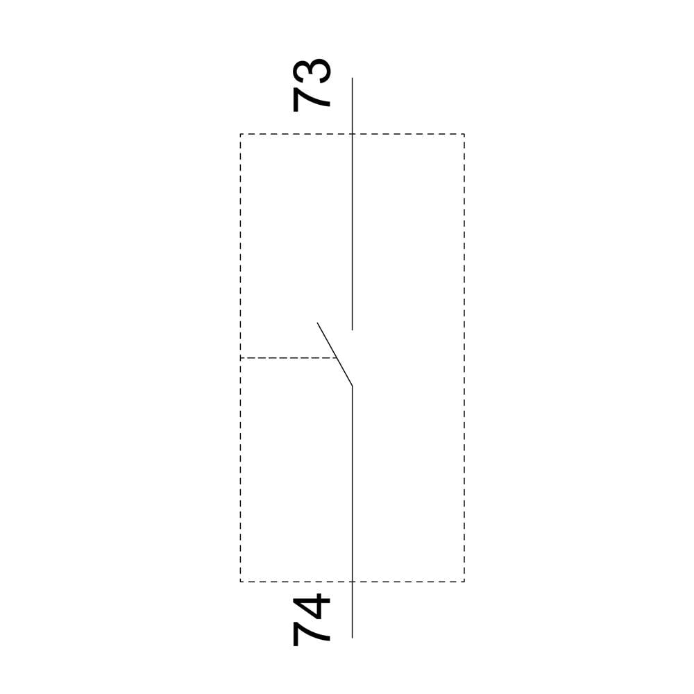 Rysunek techniczny przedstawia przekrój przez rurę z dwoma przekrojami poprzecznymi. Wymiary 73 i 74 są wyróżnione.