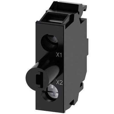 Czarny, prostokątny element elektroniczny z oznaczeniami 'X1' i 'X2', dwiema okrągłymi otworami i wystającym cylindrem.