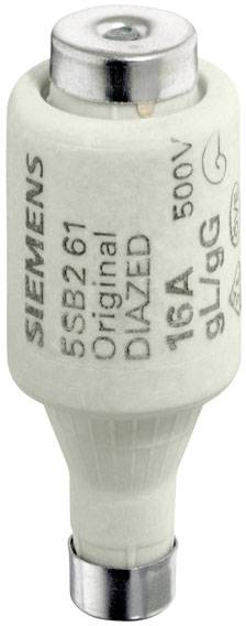 Запобіжник Siemens 5SB221, розмір запобіжника = DII, 4 A, 500 В постійного/змінного струму, 25 шт.