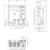 Rysunek techniczny elektrycznej szafy sterowniczej z wymiarami podanymi w milimetrach, przedstawiony w widoku z przodu, z boku oraz z góry.