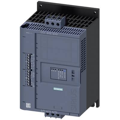Urządzenie łączeniowe Siemens Sirius, przedstawione w widoku pionowym, z wieloma przyłączami i przełącznikami. Przeznaczone do zastosowań przemysłowych.