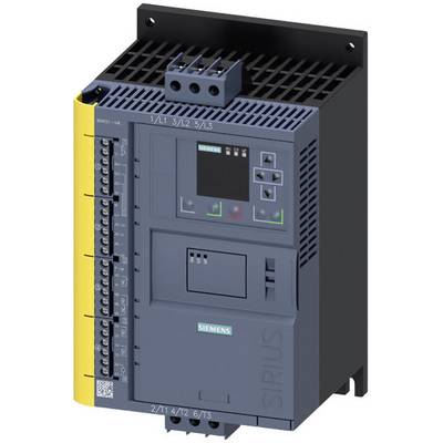 Urządzenie łączeniowe Siemens Sirius do zastosowań przemysłowych, z elementami sterującymi i wyświetlaczem, na neutralnym tle.