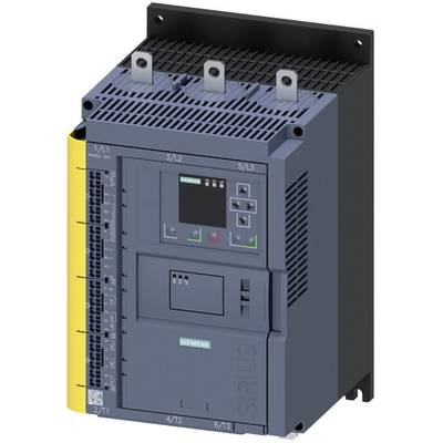 Urządzenie łączeniowe Siemensa z wyświetlaczem cyfrowym i elementami sterującymi, stosowane w zastosowaniach przemysłowych do kontroli systemów elektrycznych.