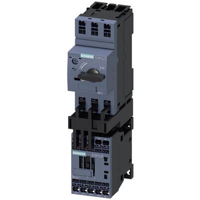 Stycznik Siemens, model Sirius, przeznaczony do elektrycznych obwodów sterujących. Posiada przełącznik przerzutowy do sterowania oraz złącza do podłączenia przewodów.