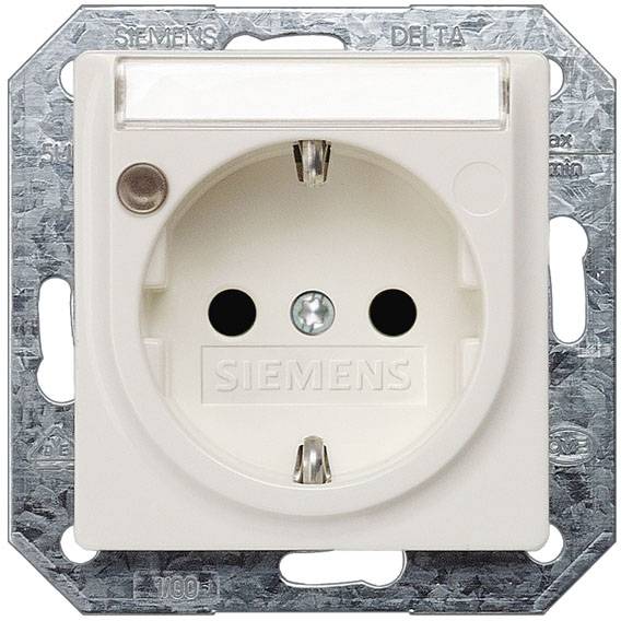 Siemens Osprzęt elektroinstalacyjny Gniazdo elektryczne Delta aluminiowy 5UB1941 1 szt.