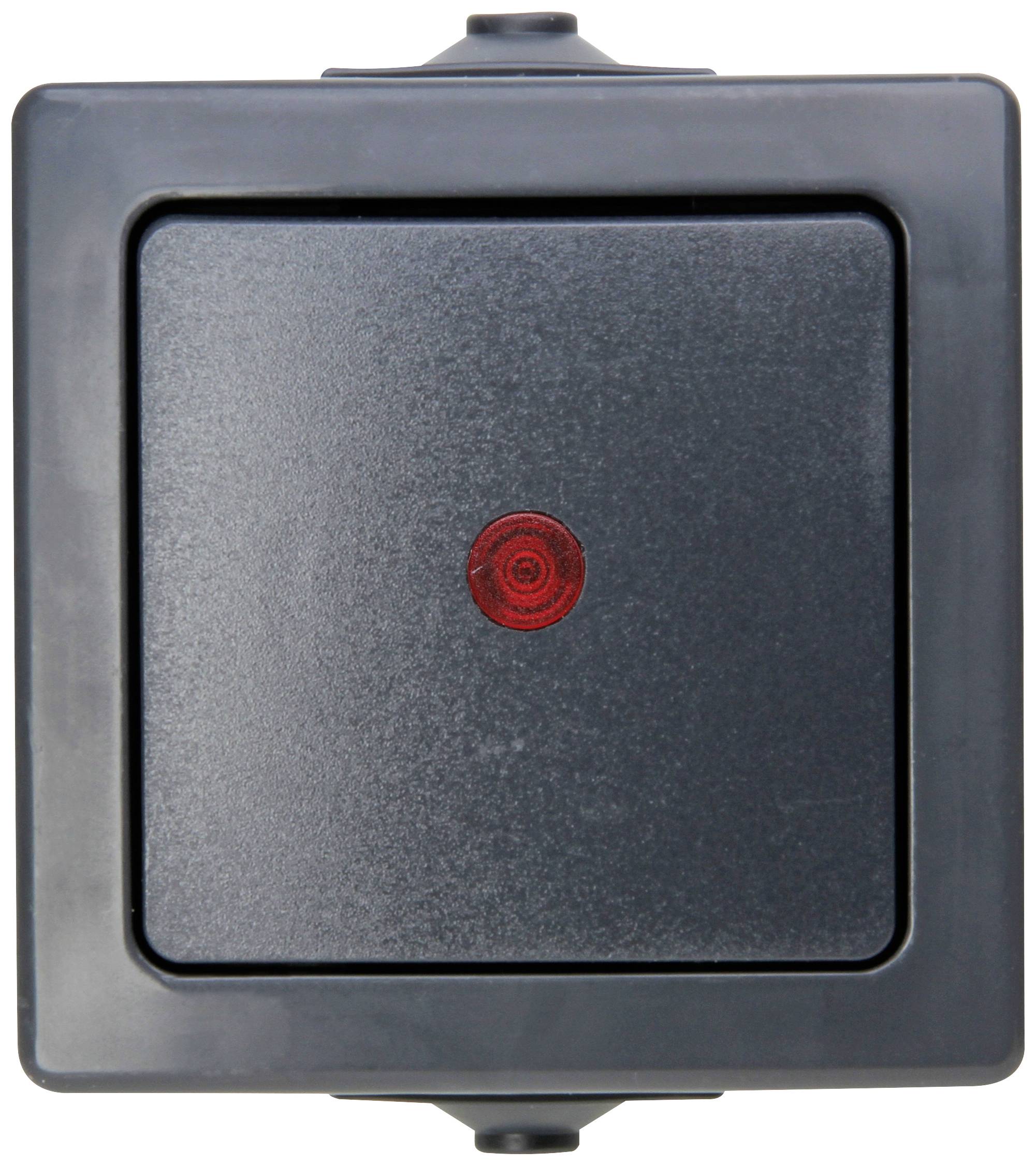 Kopp 566615003 Електромонтажне обладнання для вологих приміщень Nautic антрацит 1 шт.