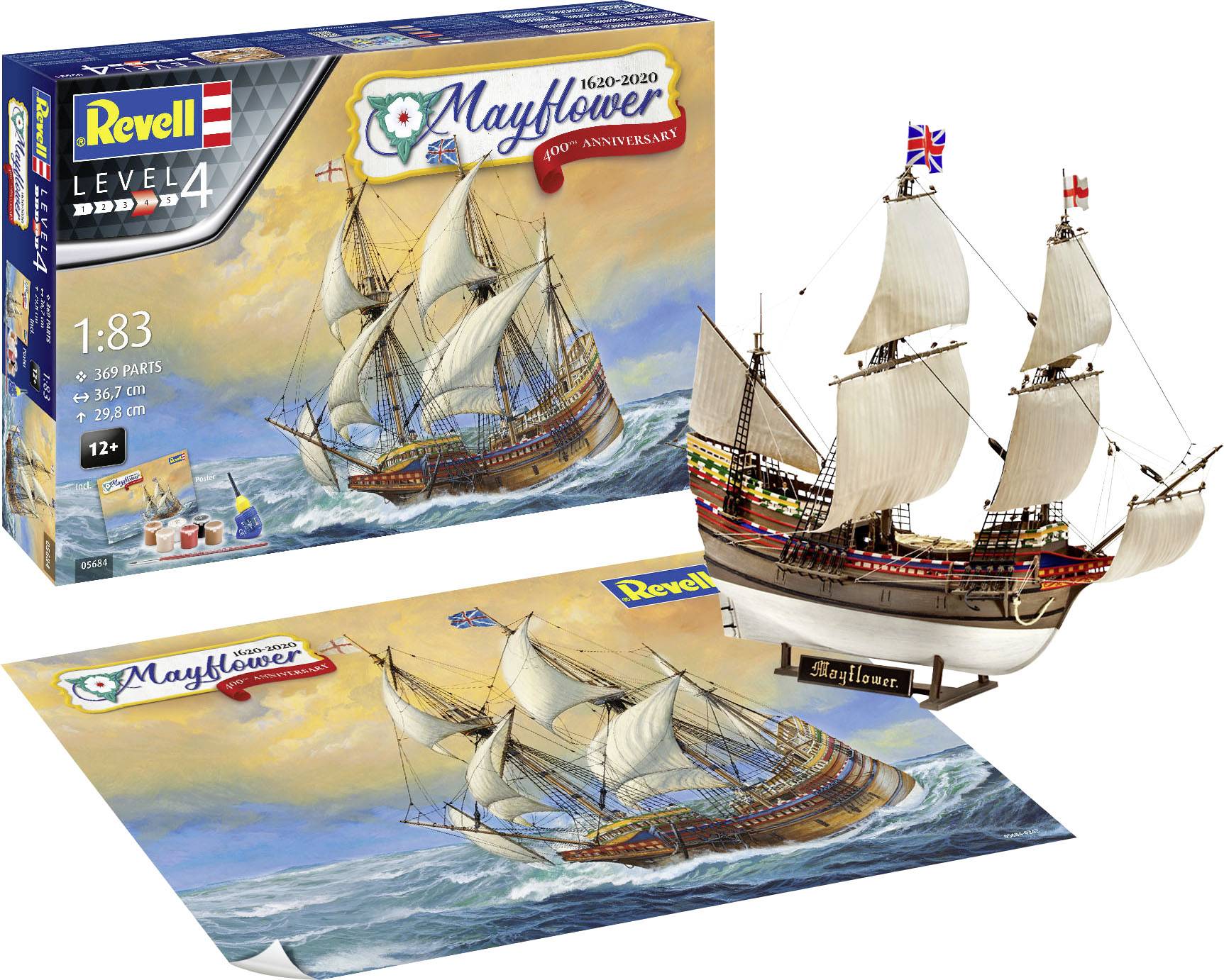 Модель корабля Revell «Мейфлауер, 400-річчя» 05684 у масштабі 1:83