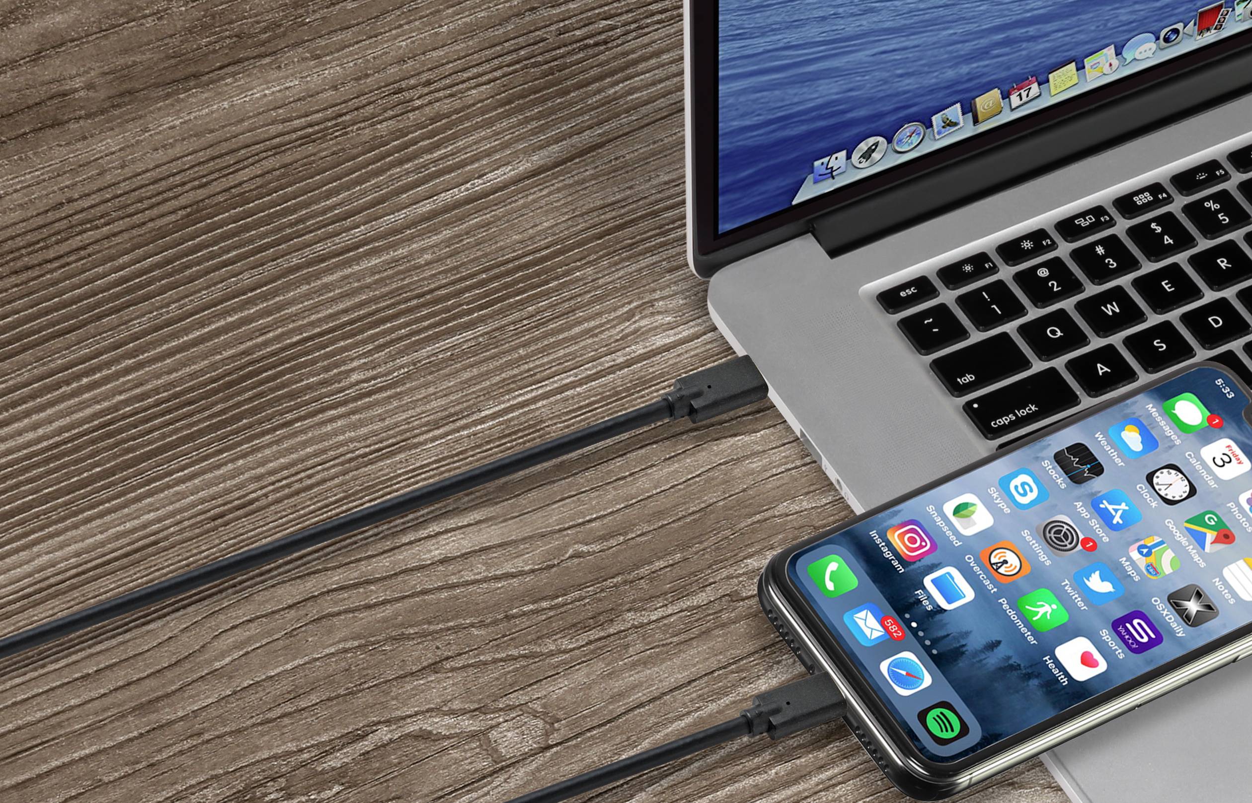 USB-кабель Renkforce USB 3.2 Gen2x2 чоловічий - USB-C® 2.00 м, чорний, екранований RF-4531576