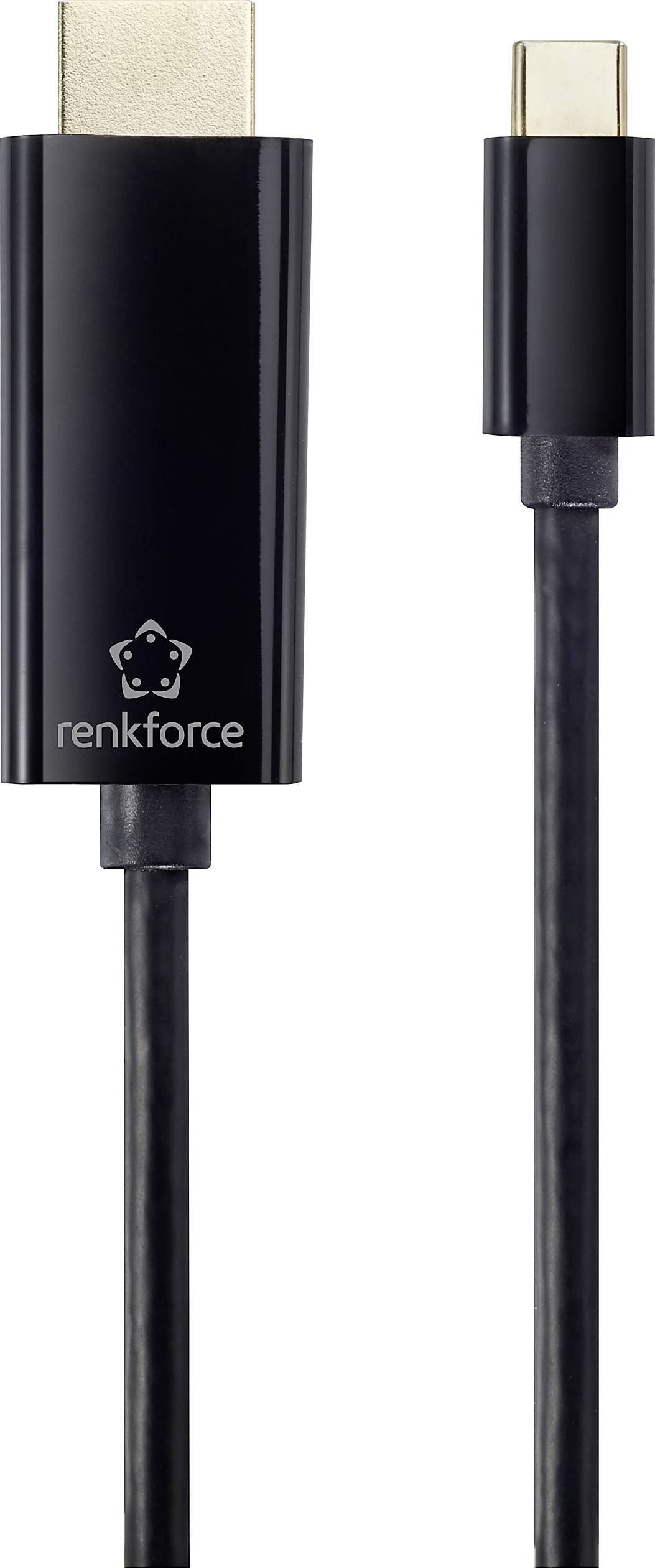 Адаптер USB-C, HDMI Renkforce RF-4531590, 4K UHD, подвійне екранування, 0,50 м