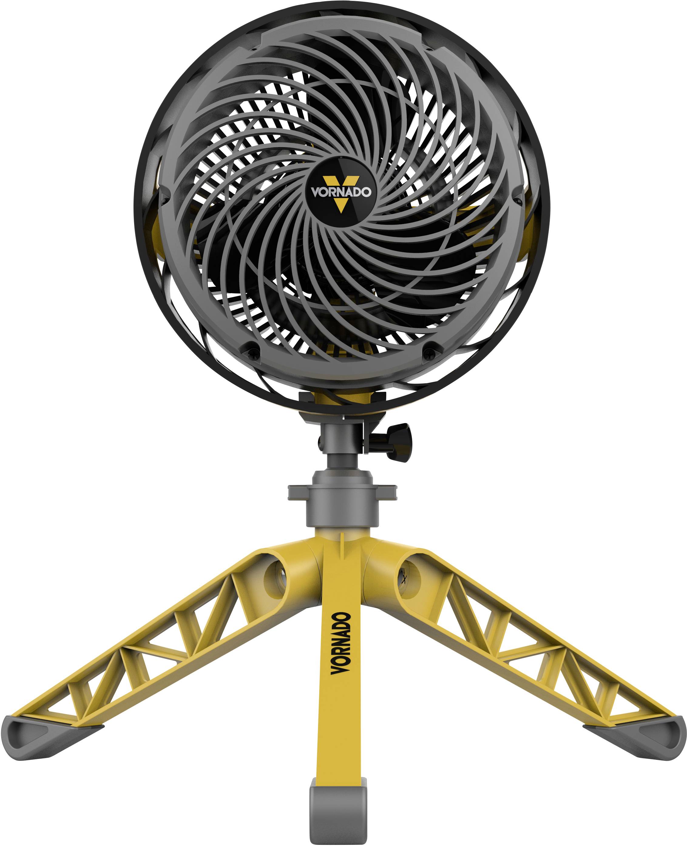 Vornado Heavy Duty EXO5 Wentylator stojący 37.2 W (Ø x W) 20 cm x 50 cm żółty, szary ruch wahadłowy