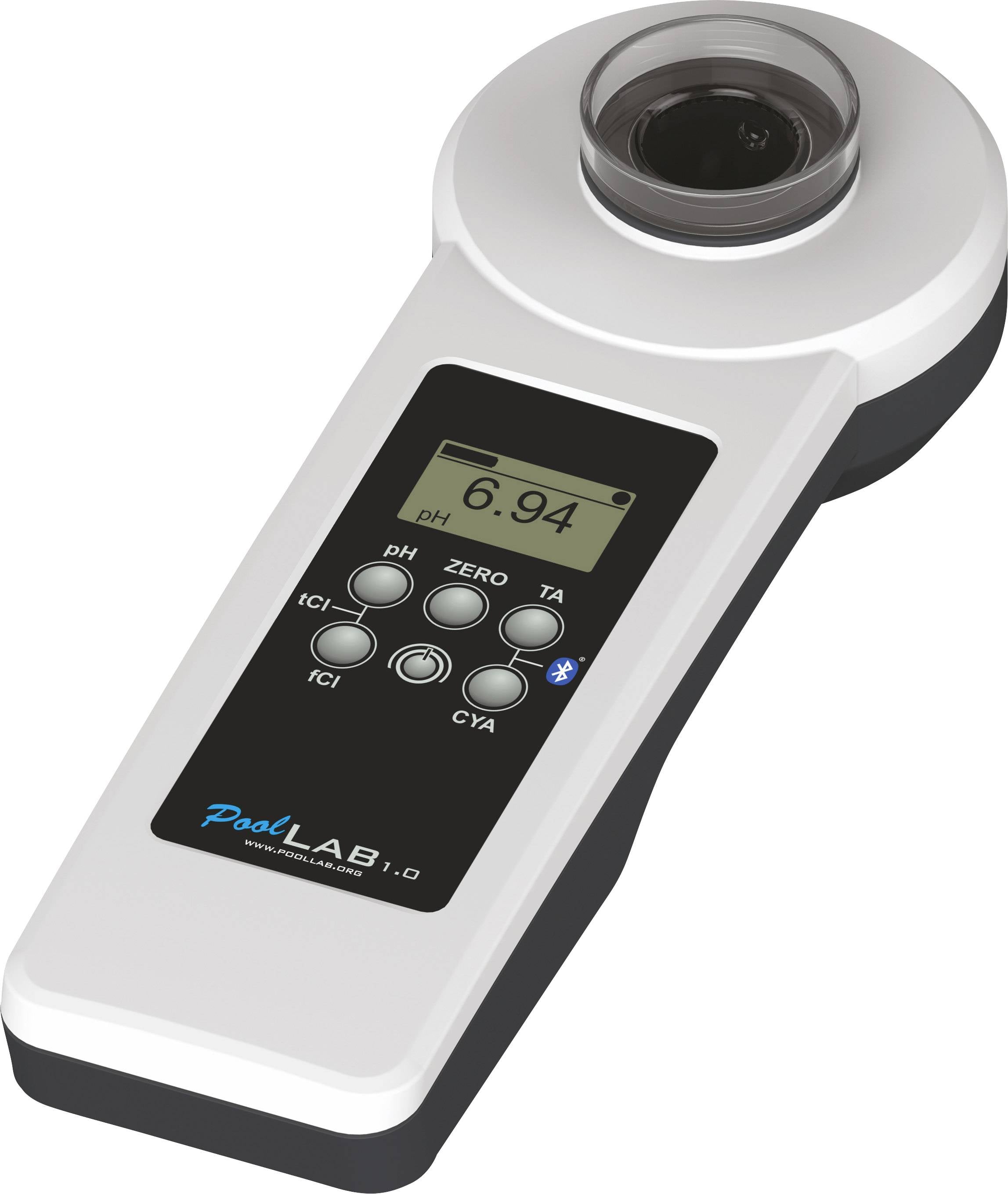 Фотометр Water ID PoolLab 1.0 для вимірювання хлору, лужності, значення pH, активного кисню, ціанурової кислоти, брому, діоксиду х