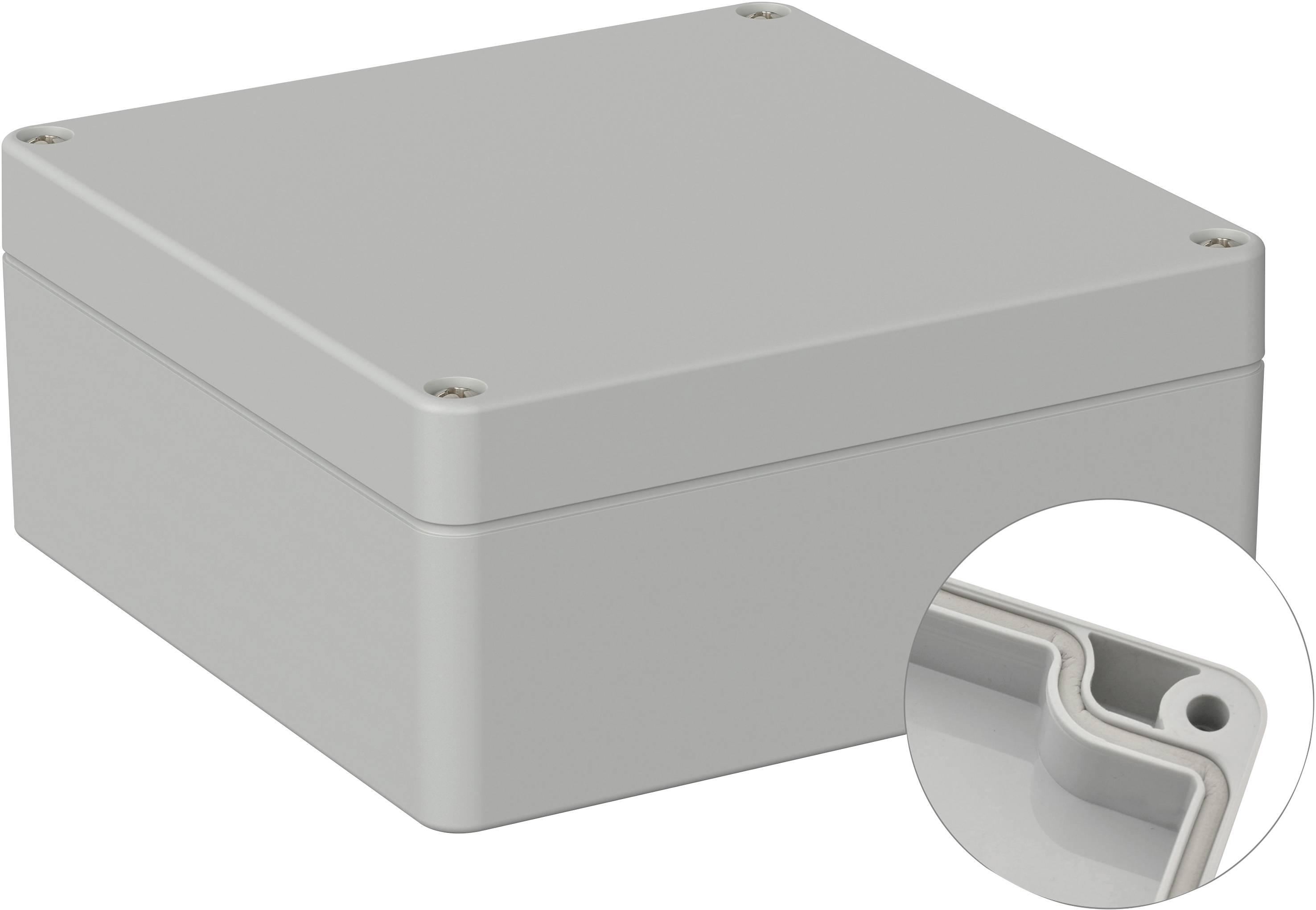 TRU COMPONENTS TC-9065460 Внешний корпус 122 x 120 x 55 поликарбонат серо-белый (Ral 7035) 1 шт.