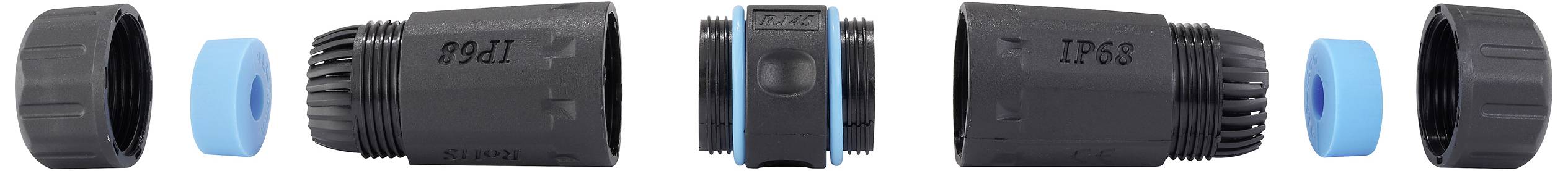 Адаптер RJ45 Renkforce RF-4533938, CAT 6, 1 шт.