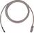 Szary kabel koncentryczny z odkrytymi końcówkami i wtyczką połączeniową po drugiej stronie. Stosowany do transmisji danych.