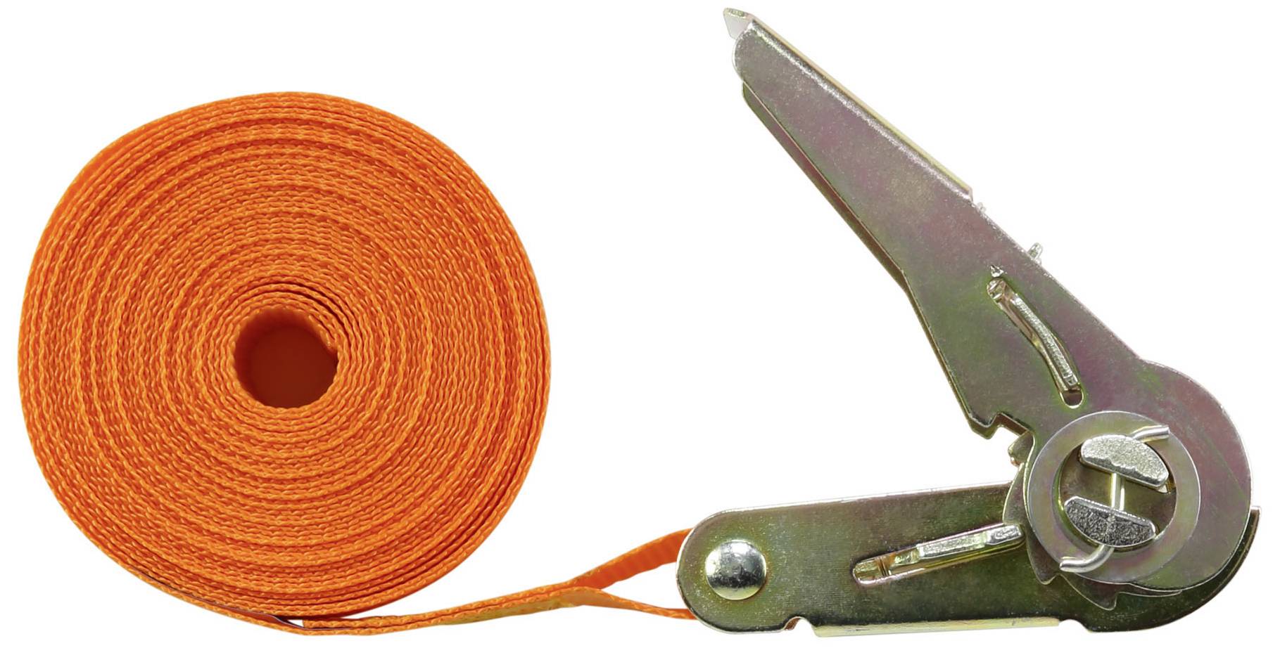 TOOLCRAFT TO-6802776 Цільний натяжний ремінь Тягова сила кріплення LC (окреме / пряме) = 350 даН (Д x Ш) Тріскачка 6 м x 25 мм EN 