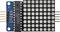 Moduł matrycy LED z 64 punktami, wyświetlacz z widocznymi pinami po lewej stronie, odpowiedni do projektów wyświetlaczy. Kompatybilny z mikrokontroleramii.