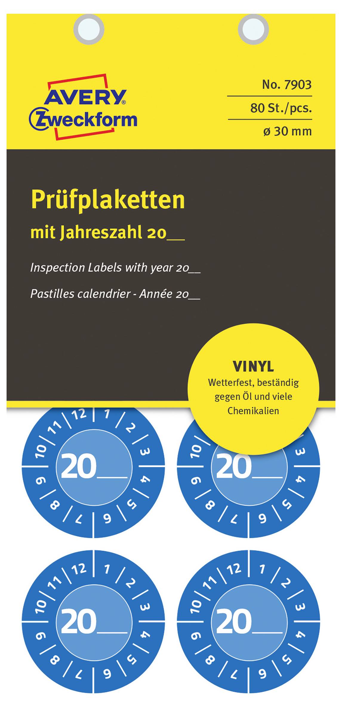 Etykiety kontrolne Avery-Zweckform 7903 7903, 80 szt.