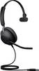 Jabra Evolve2 40, USB-A UC Mono Słuchawki nauszne przewód Mono czarny wyciszenie mikrofonu Telefon