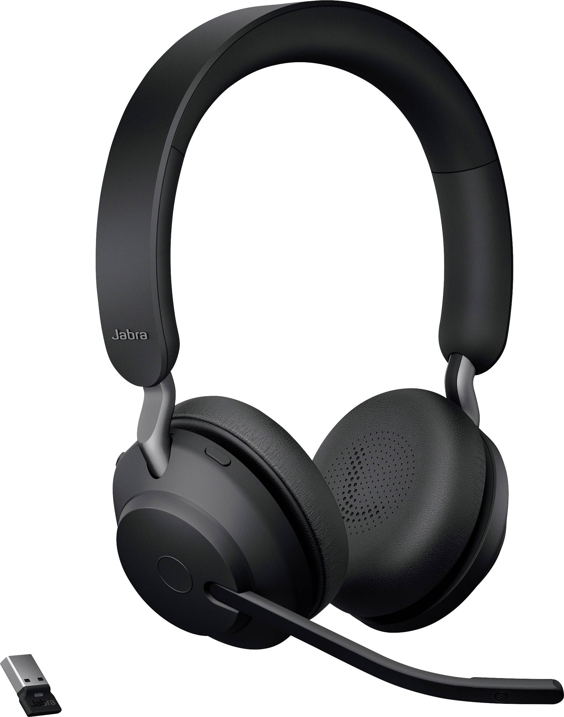 Jabra Evolve2 65 UC Накладні Bluetooth-стереонавушники Чорний колір, шумопоглинання, регулювання гучності, індикатор заряду батаре