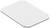 Biała, sześciokątna, płaska płyta o zaokrąglonych rogach z czterema małymi otworami montażowymi w narożnikach do zamocowania.