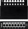 Panel krosowy do połączeń Ethernet z 8 portami RJ45, numerowanymi od 01 do 08. Kompatybilny z kablami Cat 6A.