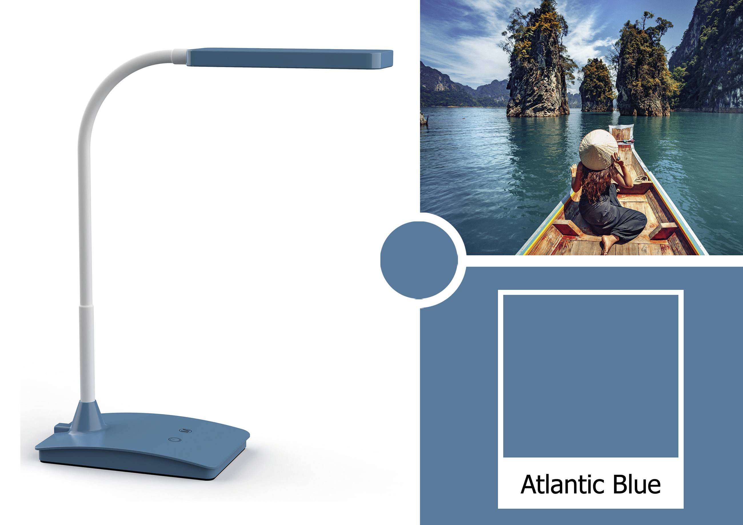 Lampka biurkowa LED Maul MAULpearly colour vario 8201732 6 W niebieski 320 lm-1