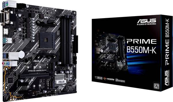 Płyta główna Asus PRIME B550M-K AMD AM4 Micro-ATX AMD® B550