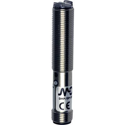Cylindryczny czujnik w metalowej obudowie, z oznakowaniem CE, model 'DMP/OP-3A'.
