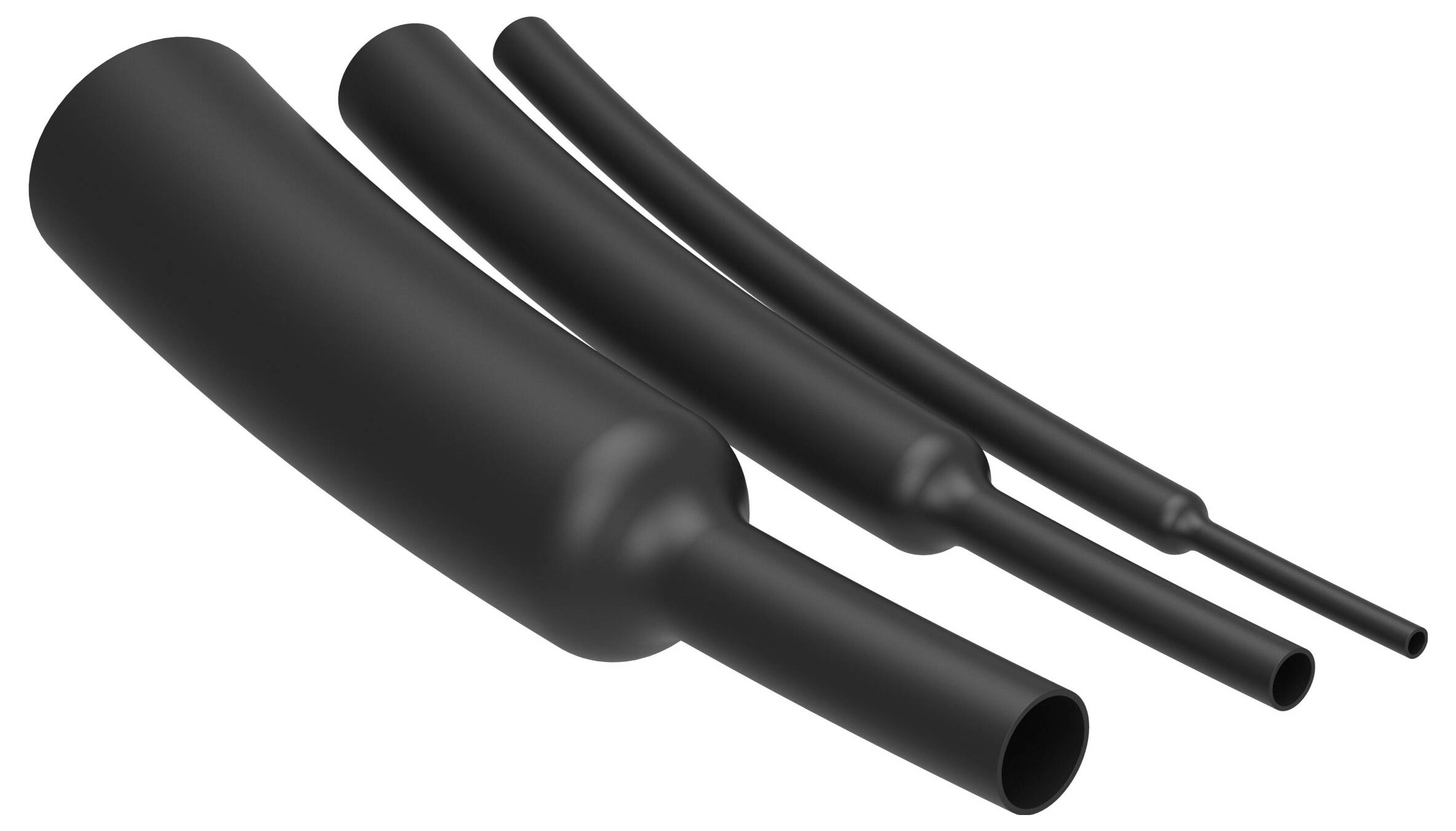 Термоусадочна трубка TE Connectivity 5069884015 Чорна 25,4 мм 12,7 мм Коефіцієнт усадки: 2:1 60 м