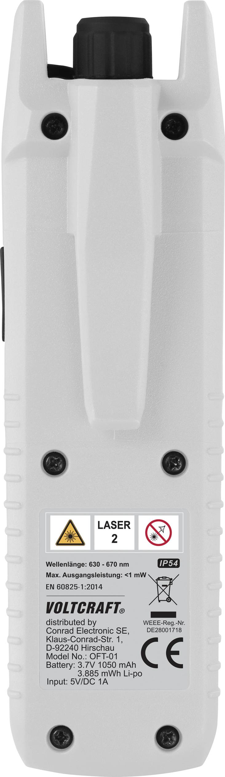 Тестер оптоволоконного кабелю VOLTCRAFT OFT-01