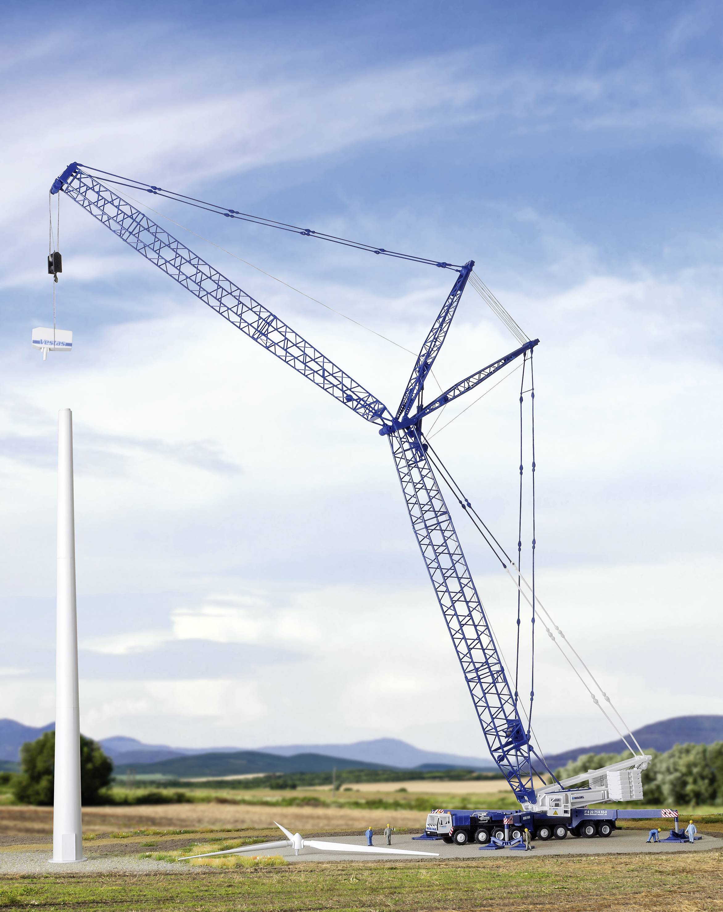 Модель будівельної машини Kibri 13061 H0 Liebherr LG 1550 Breuer and Wasel