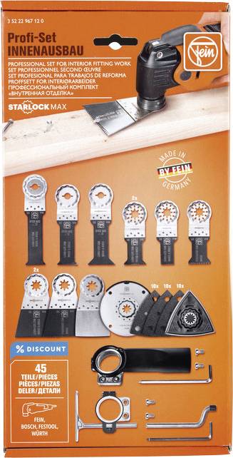Fein 35222967120 Profi Set SL MAX INNENAUSBAU Набір аксесуарів для мультитулу 1 шт.