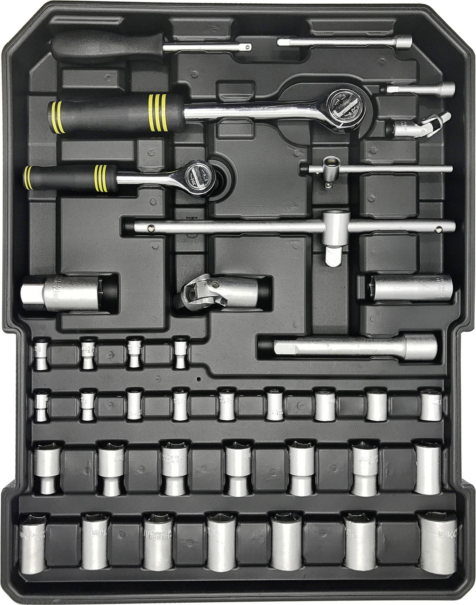 Walizka narzędziowa na kółkach z wyposażeniem WMC Tools 2274813-10