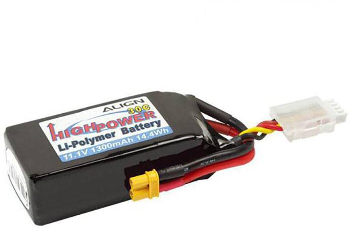 Pakiet akumulatorów (LiPo) 11.1 V 1300 mAh Align Softcase XT30
