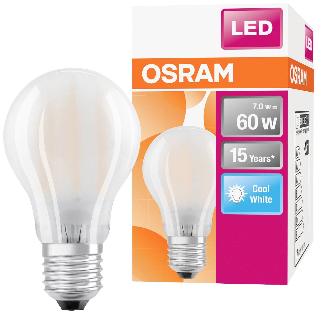 Світлодіодна лампа OSRAM HOMELIGHTING 4058075115897 E-27 6,5 Вт = 60 Вт 806 лм холодний білий 1 шт.