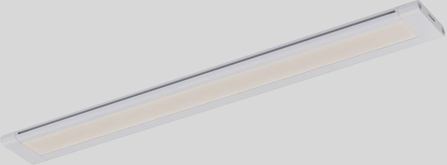 Biała lampa LED o prostokątnym kształcie, nadająca się do montażu sufitowego, zapewniająca równomierne oświetlenie.