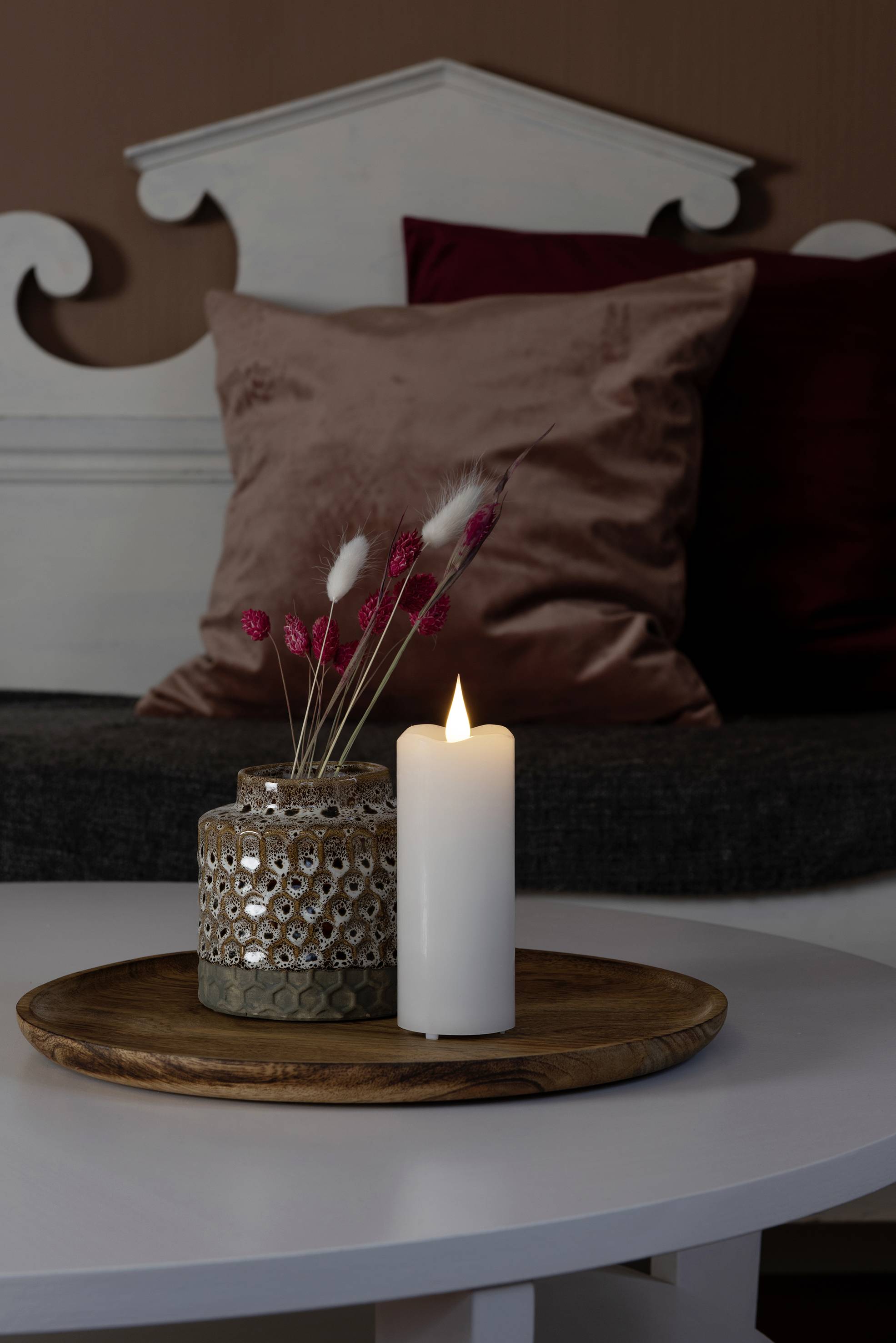 Konstsmide 1827-100 Świeca LED biały ciepła biel (S x W) 5 cm x 12.7 cm Timer, z przełącznikiem-1