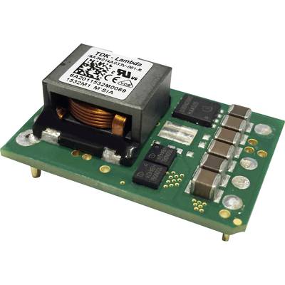 Płytka drukowana z elementami elektronicznymi, w tym transformator TDK Lambda, rezystory i kondensatory. Stosowana głównie do zasilania.